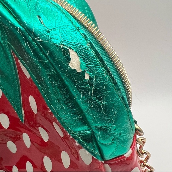 RARE Betsey Johnson Strawberry Candy Crossbody Purse - Picture 2 of 5